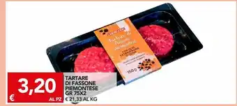 TuoDi Tartare di fassone piemontese gr 75x2 offerta