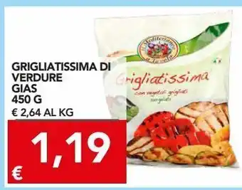 TuoDi Grigliatissima di verdure gias 450 g offerta
