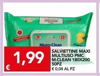 TuoDi Salviettine maxi multiuso pmc m.clean 180x200 50 pz offerta
