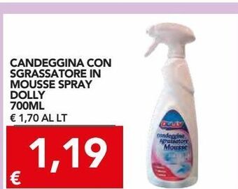 TuoDi Candeggina con sgrassatore in mousse spray dolly 700 ml offerta