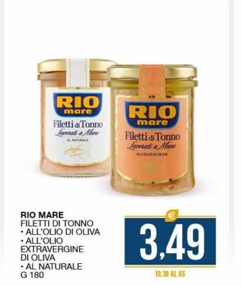 SeBón Supermercati Rio mare filetti di tonno offerta