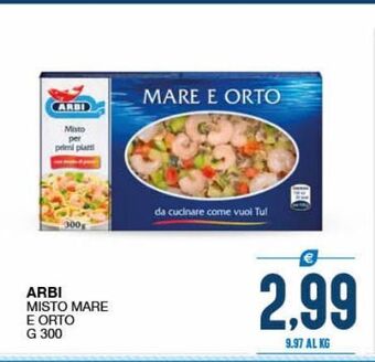 SeBón Supermercati Arbi misto mare e orto offerta