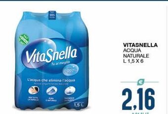 SeBón Supermercati Vitasnella acqua naturale offerta