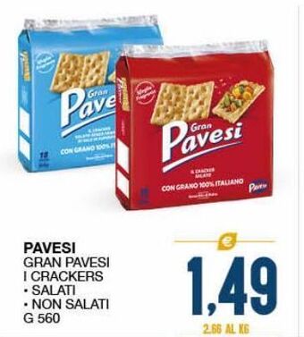 SeBón Supermercati Pavesi gran pavesi i crackers offerta