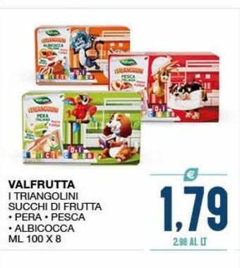 SeBón Supermercati Valfrutta i triangolini succhi di frutta offerta