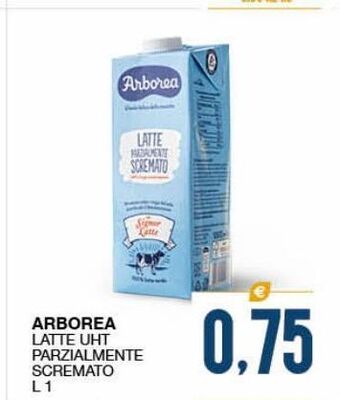 SeBón Supermercati Arborea latte uht parzialmente scremato offerta
