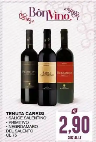 SeBón Supermercati Tenuta carrisi vino offerta