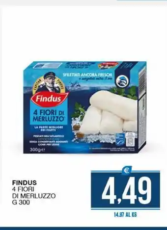 SeBón Supermercati Findus 4 fiori di merluzzo offerta