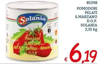 Zona Solania Pomodori Pelati S.Marzano D.O.P. 2.55 kg offerta