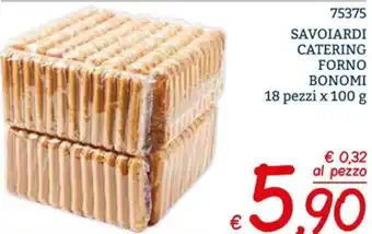Savoiardi Catering Forno Bonomi 18 Pezzi x 100 g