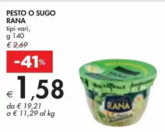 Pesto o sugo rana g 140
