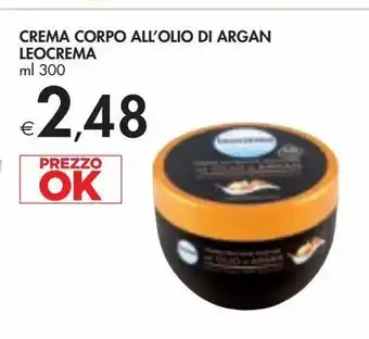 Bennet Crema corpo all'olio di argan leocrema ml 300 offerta