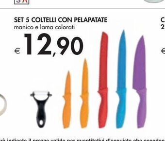 Bennet Set 5 coltelli con pelapatate offerta