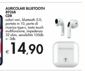 Bennet Auricolari bluetooth 8926b cdr offerta