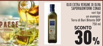 Conad City Olio Extra Vergine Di Oliva Sapori&Dintorni Conad 750 ml offerta
