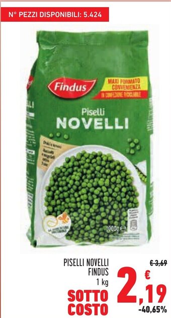 Conad City Findus Piselli Novelli 1 kg offerta