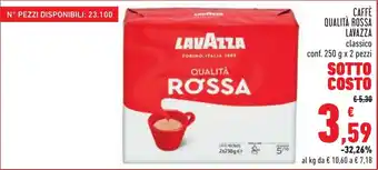 Conad City Lavazza Caffè Qualità Rossa 250 g x 2 pezzi offerta