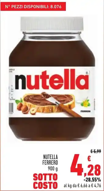 Conad City Nutella Ferrero 900 g offerta