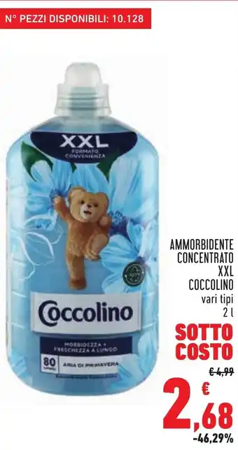 Conad City Coccolino Ammorbidente Concentrato XXL 2 l offerta