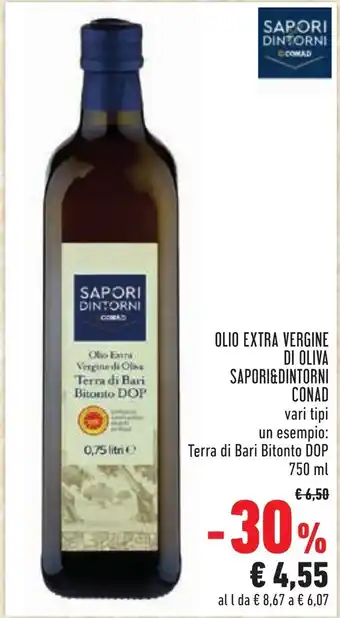 Conad City Sapori Dintorni Conad Olio Extrz Vergine Di Oliva 750 ml offerta