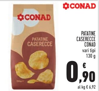 Conad City Conad Patatine Caserecce 130 g offerta