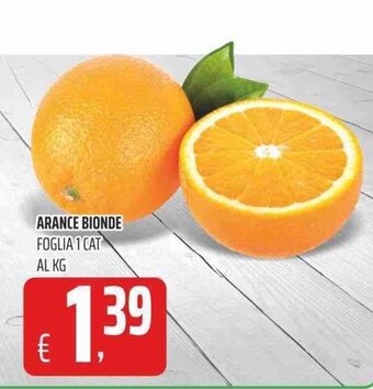 Coop Arance Bionde Al kg offerta