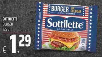Coop Sottilette Burger 185 g offerta