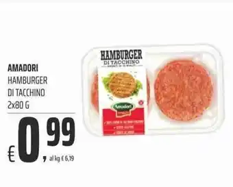 Coop Amadori Hamburger Di Tacchino 2 x 80 g offerta