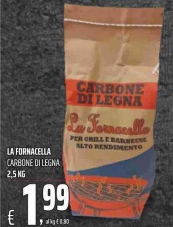 Coop La Fornacella Carbone Di Legna 2,5 kg offerta