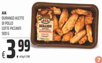Coop Aia Durango Alette Di Pollo Cotte Piccanti 500 g offerta