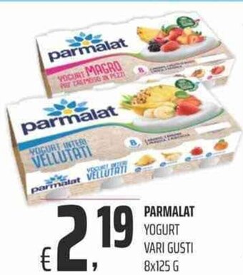 Coop Parmalat Yogurt Vari gusti 8 x 125 g offerta