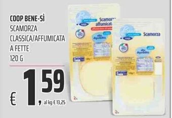 Coop Coop Bene-Si Scamorza Classica/Affumicata A Fette 120 g offerta