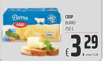 Coop Coop Burro 250 g offerta