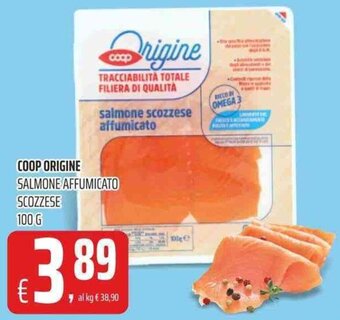 Coop Coop Origine Salmone Affumicato Scozzese 100 g offerta