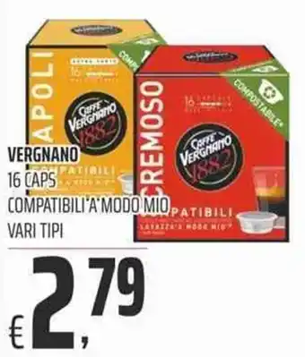 Coop Vergnano 16 caps Compatibili 'A" Modo Mio offerta