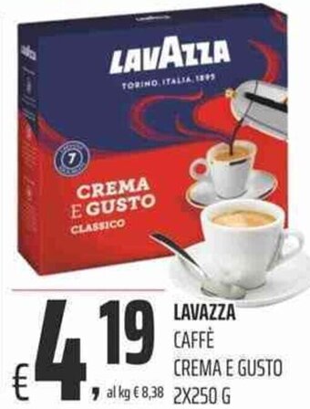 Coop Lavazza Caffè Crema E Gusto 2 x 250 g offerta