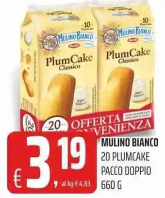 Coop Mulino Bianco 20 Plumcake Pacco Doppio 660 g offerta