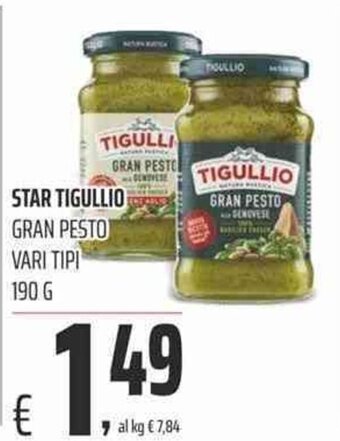 Coop Star Tigullio Gran Pesto 190 g offerta