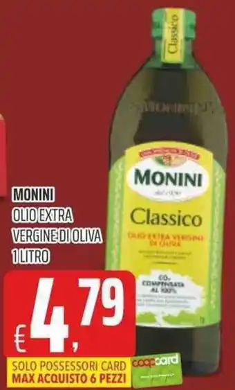 Coop Monini Olio Extra Vergine Di Oliva 1 Litro offerta
