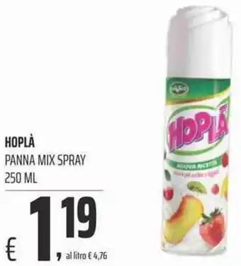 Coop Hoplà Panna Mix Spray 250 ml offerta