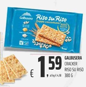 Coop Galbusera Cracker Riso Su Riso 380 g offerta