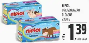 Coop Nipiol Omogeneizzati Di Carne 2 x 80 g offerta