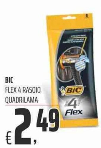 Coop Bic Flex 4 Rasoio Quadrilama offerta