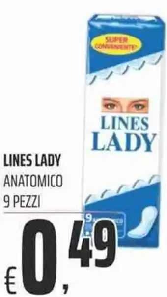 Coop Lines Lady Anatomico 9 Pezzi offerta