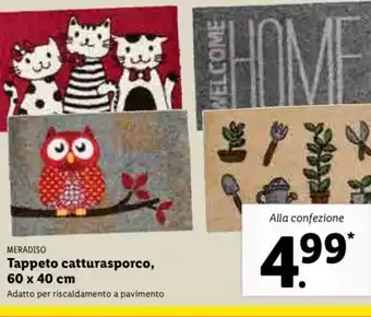 Lidl Meradiso Tappeto catturasporco, 60 x 40 cm offerta