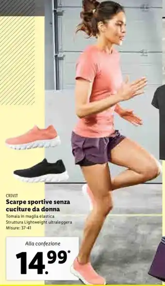 Lidl Scarpe sportive senza cuciture da donna offerta