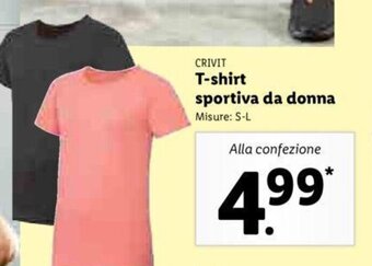 Lidl Crivit T-shirt sportiva da donna offerta
