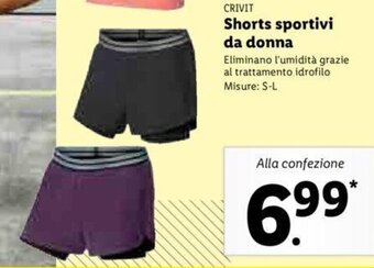 Lidl Crivit Shorts sportivi da donna offerta