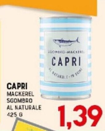 Capri Mackerel Sgombro Al Naturale 425 g