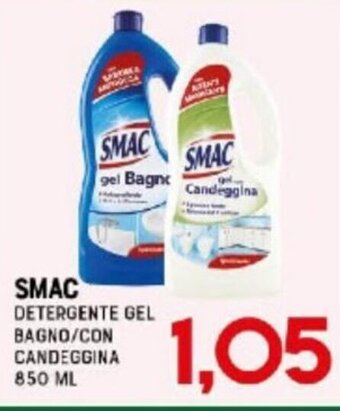 Gran Risparmio Smac Detergente Gel Bagno/Con Candeggina 850 ml offerta